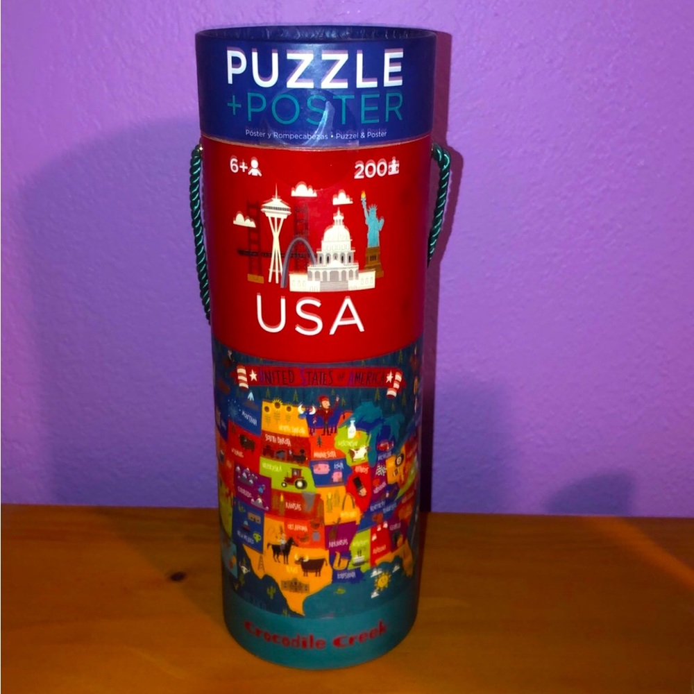 USA puzzle + poster